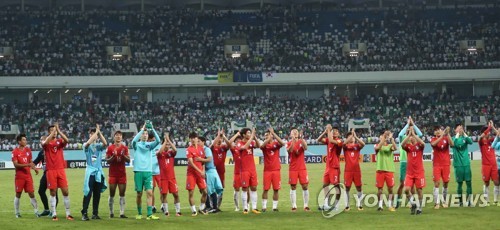 월드컵 본선 진출 확정 지은 축구대표팀