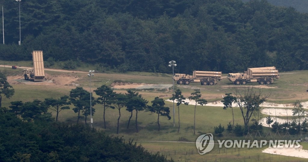 사드 발사대 4기 추가 임시배치