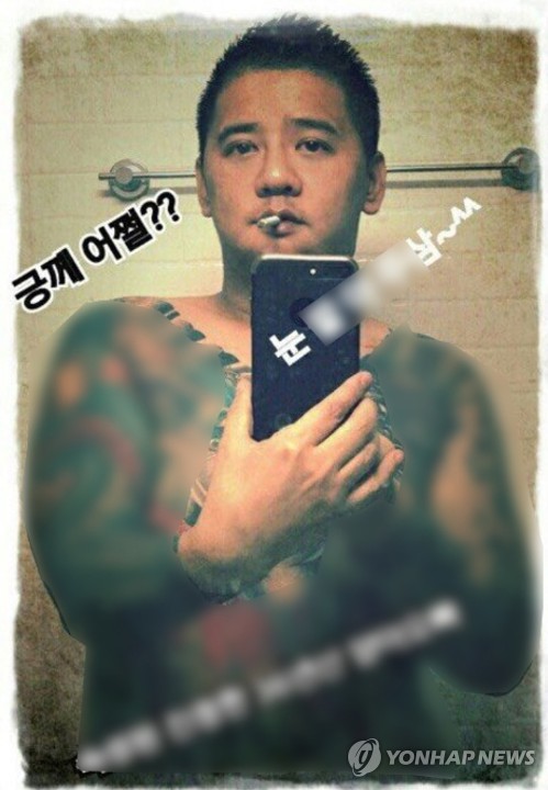 문신 과시하는 '어금니 아빠' 이영학