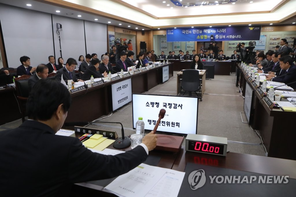소방청 첫 국정감사