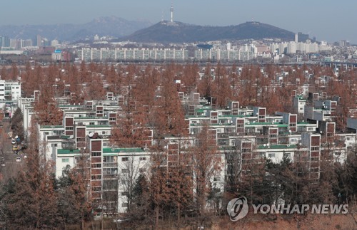 서초구 아파트 단지의 모습