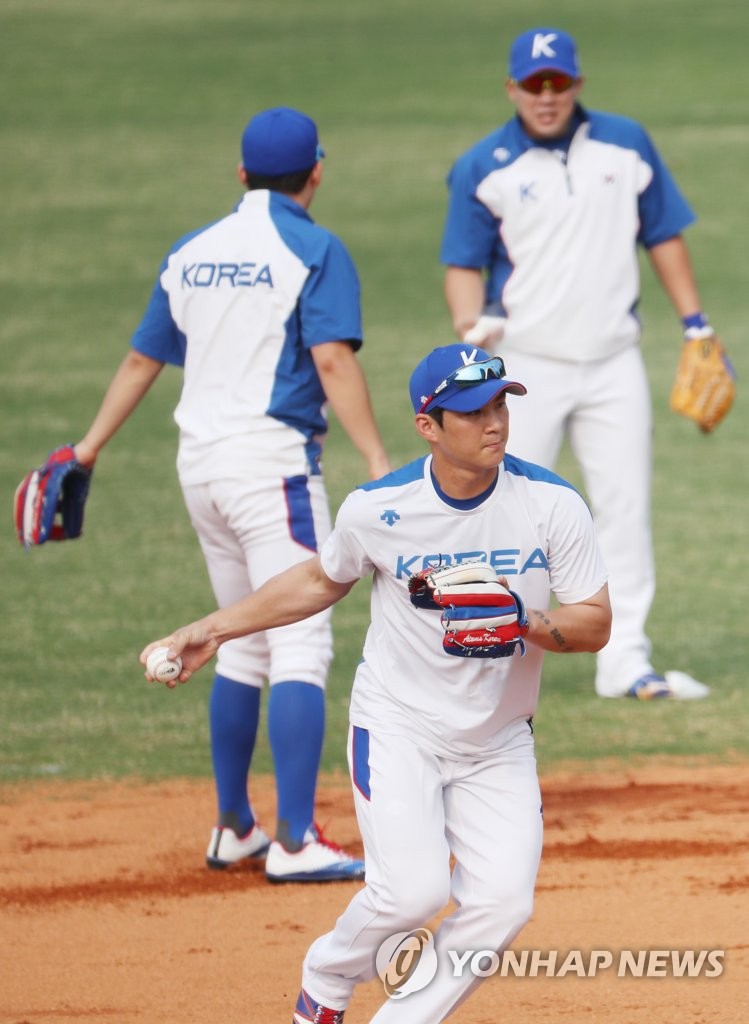 오지환 훈련 열중