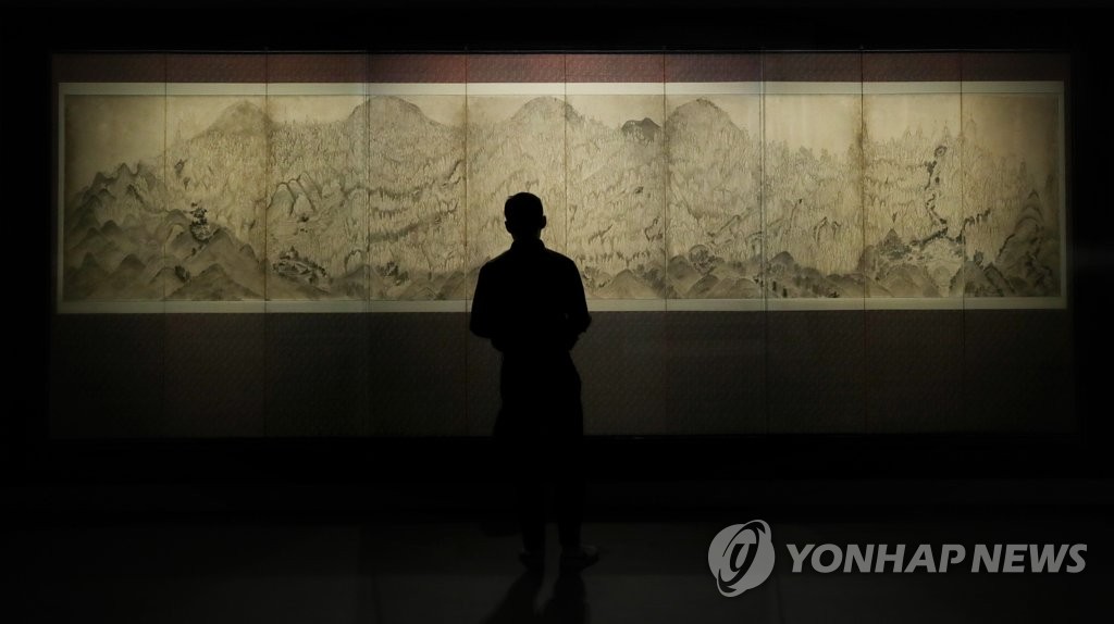 압도적인 금강산도10폭병풍