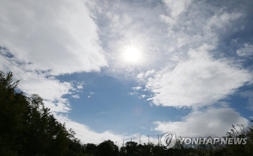 구름 많은 하늘
