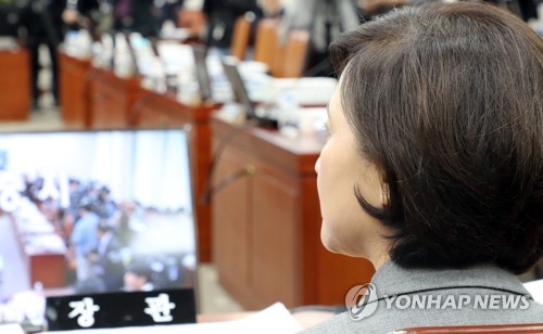 비어있는 자유한국당 의원석