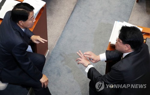 여야간사, 손가락 예산
