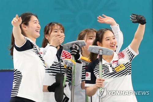 한국 여자 컬링팀, 우승의 기쁨