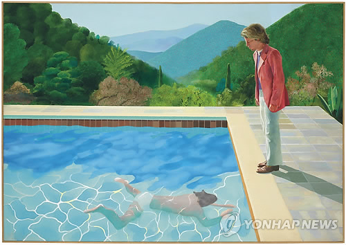 英작가 호크니 그림 1천19억원에 낙찰…생존작가 최고가