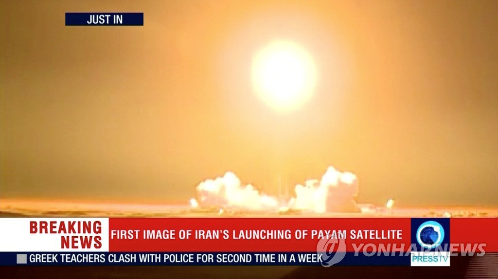 이란 "자체개발 인공위성 '파얌' 발사…궤도진입은 실패"
