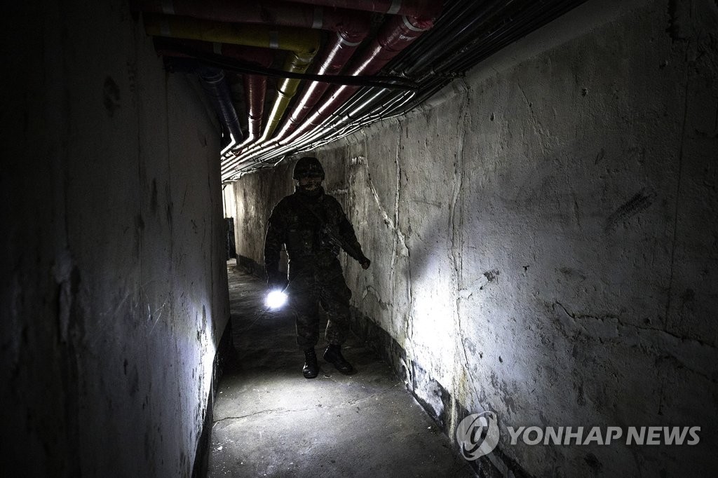 '시범 철수' 고성 GP 내부