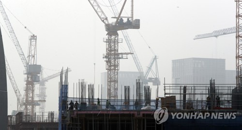 세종시 신도시 아파트 공사현장