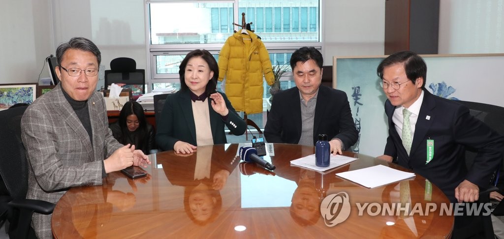 회동하는 정개특위 심상정 위원장과 간사들