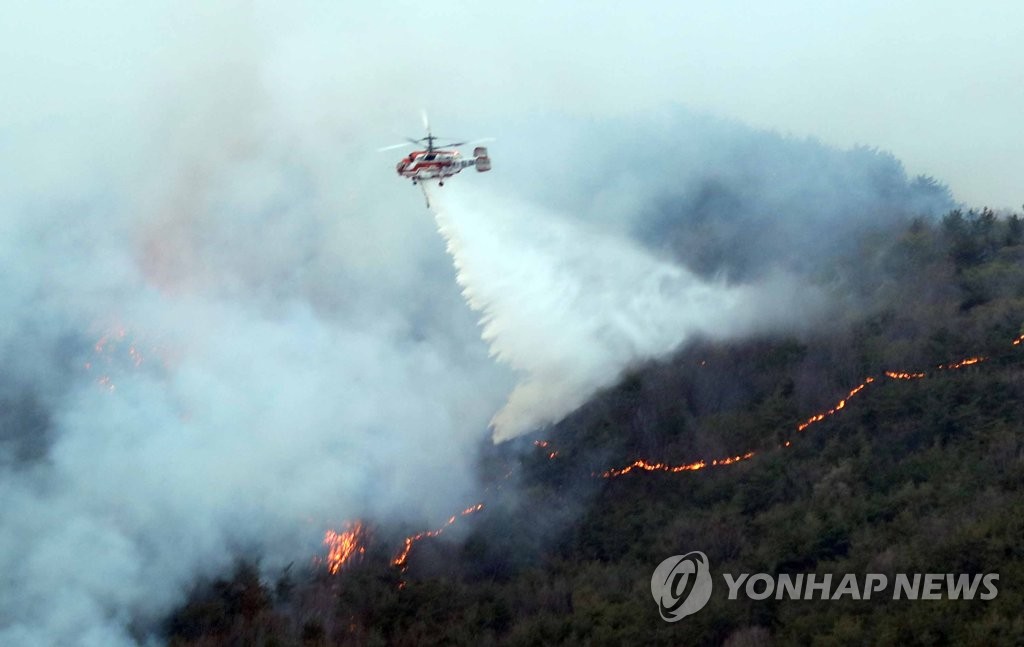 해운대 산불 잡아라