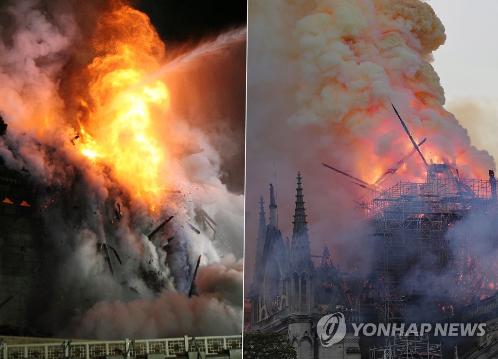 노트르담 대성당 화재, 11년 전 숭례문 화재와 안타까운 '데자뷔'