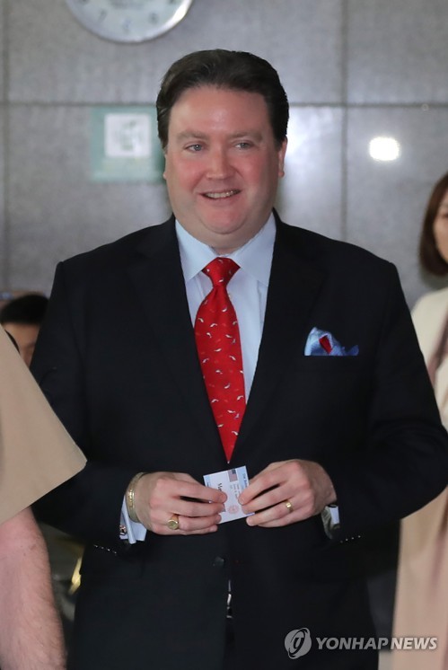 국방부 도착한 마크 내퍼 미 국무부 부차관보 대행