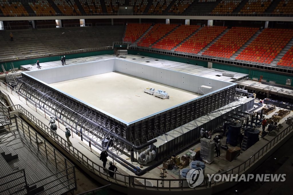 Preparativos para el campeonato de natación de Gwangju Preparativos para el campeonato de natación de Gwangju