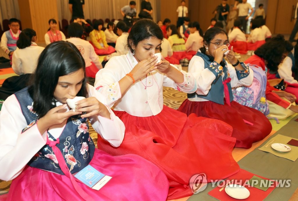 2019 국제청소년예술축제 참가 인도 청소년