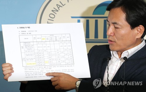 '조국 딸 의학전문대학원 입학 전형' 기자회견하는 김진태