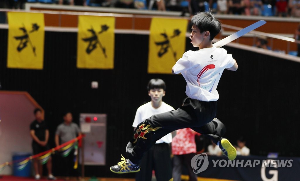 Competición internacional de 'wushu' en Jeju Competición internacional de 'wushu' en Jeju
