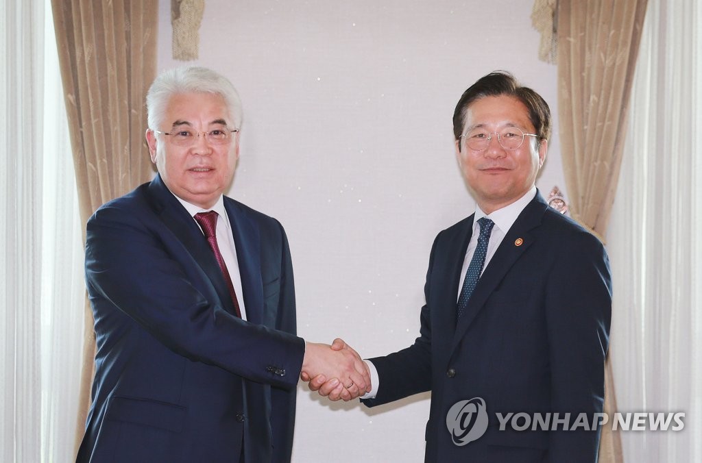 성윤모 장관, 카자흐스탄 외교부 장관과 면담