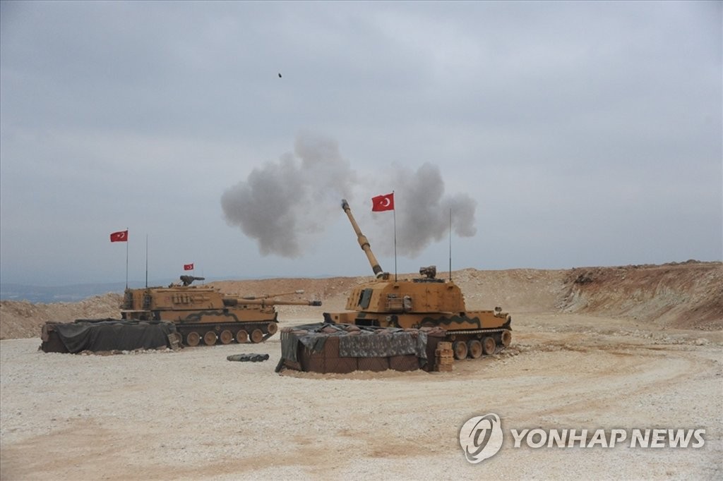 터키 국방부가 홈페이지에 게재한 K9 수출형의 포격 사진