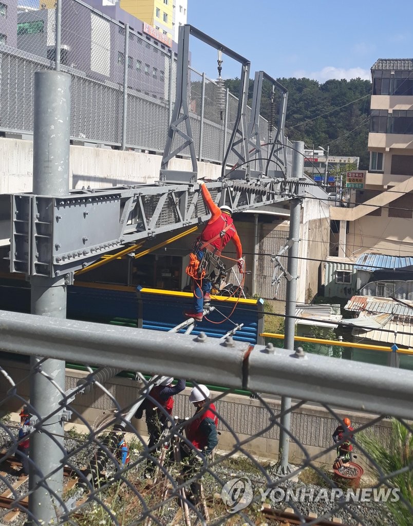 Repairing railroad Repairing railroad