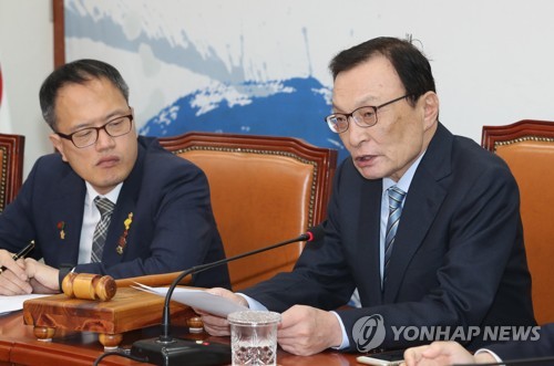 발언하는 이해찬 대표