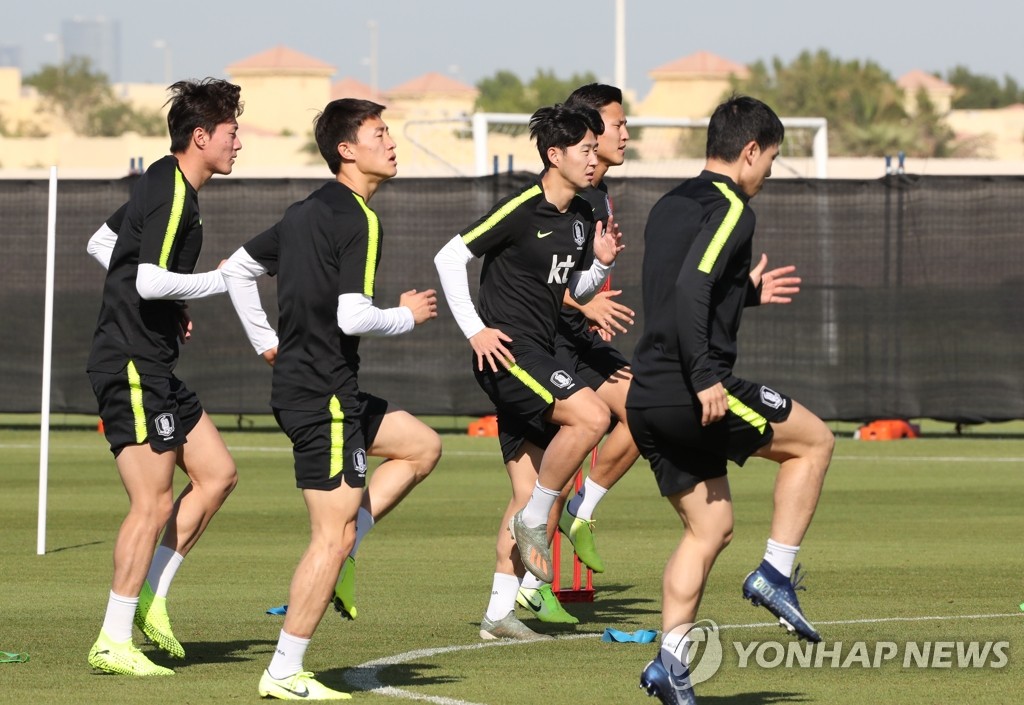 레바논전 앞두고 최종훈련