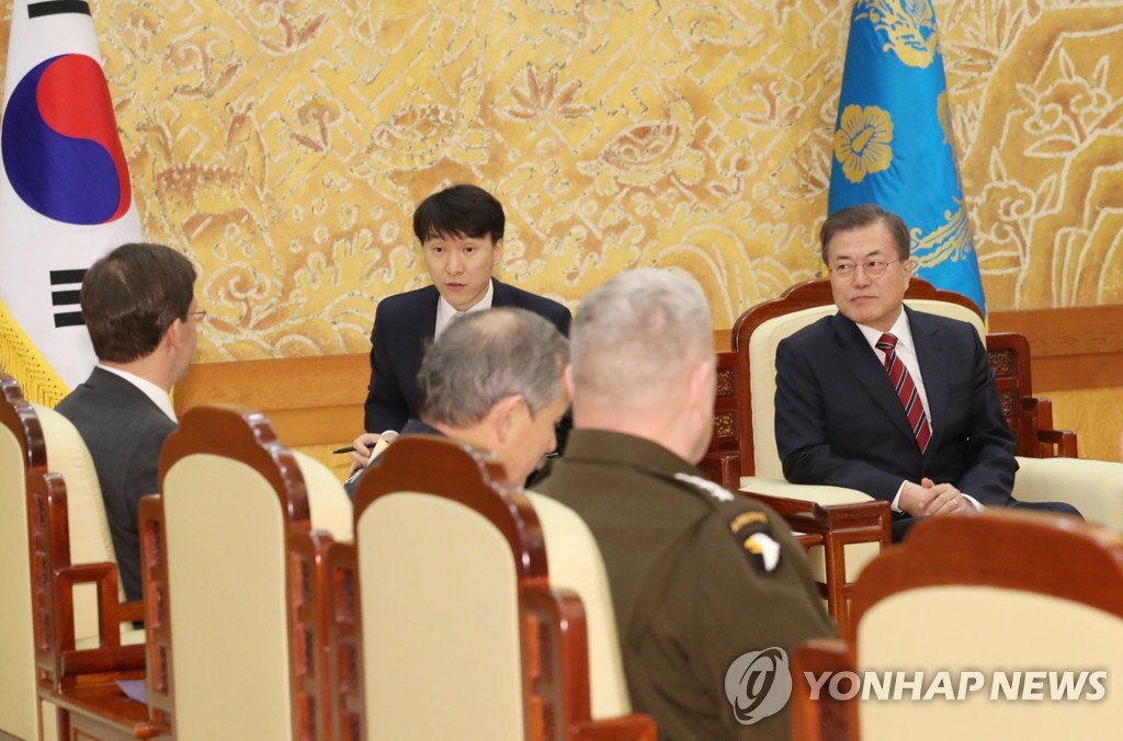 문 대통령과 미국 국방장관