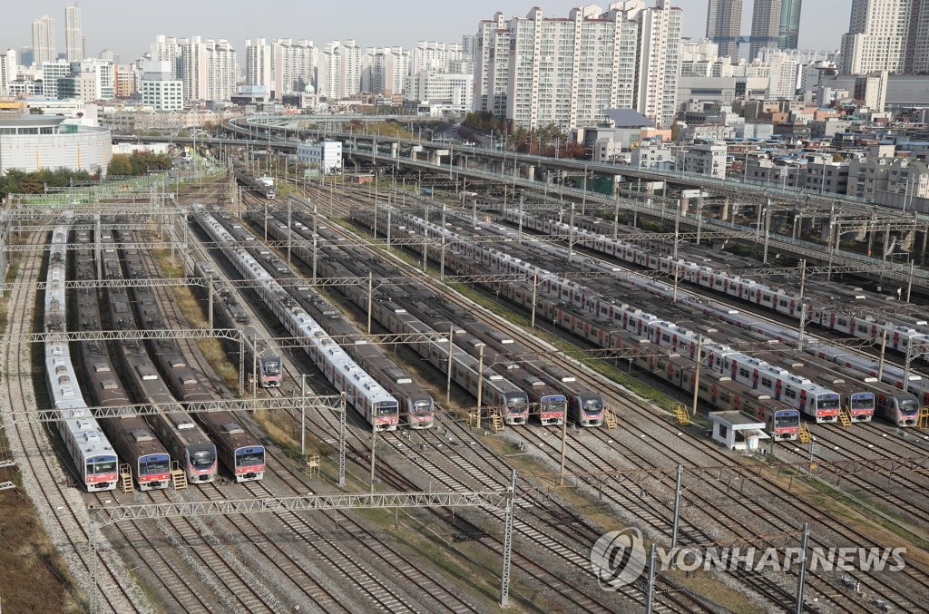 파업 이틀째 구로차량기지
