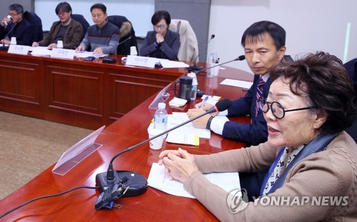 강제동원 증언하는 이용수 할머니