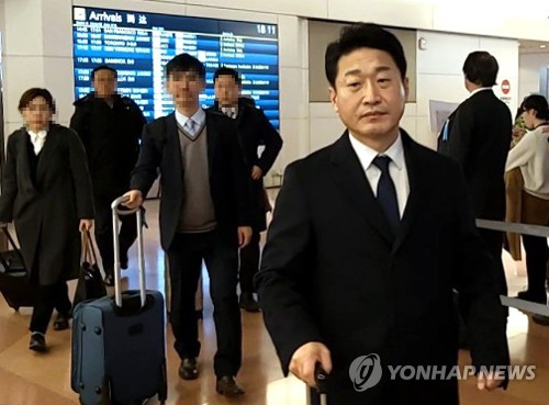 일본 하네다공항 도착한 이호현 무역정책관