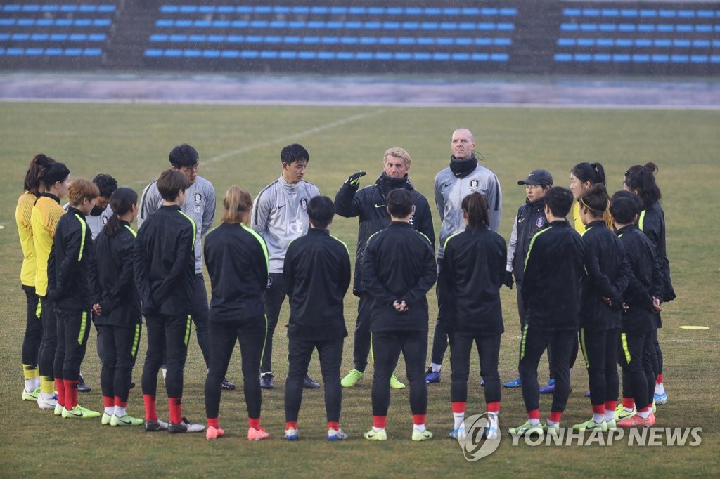 여자축구대표팀 서귀포 담금질