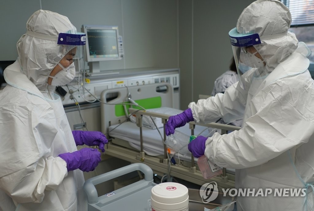 조선대병원 음압격리병실 내 신종감염병 모의 훈련