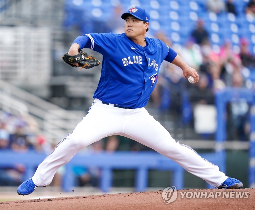 柳賢振 今季オープン戦初登板 柳賢振 今季オープン戦初登板