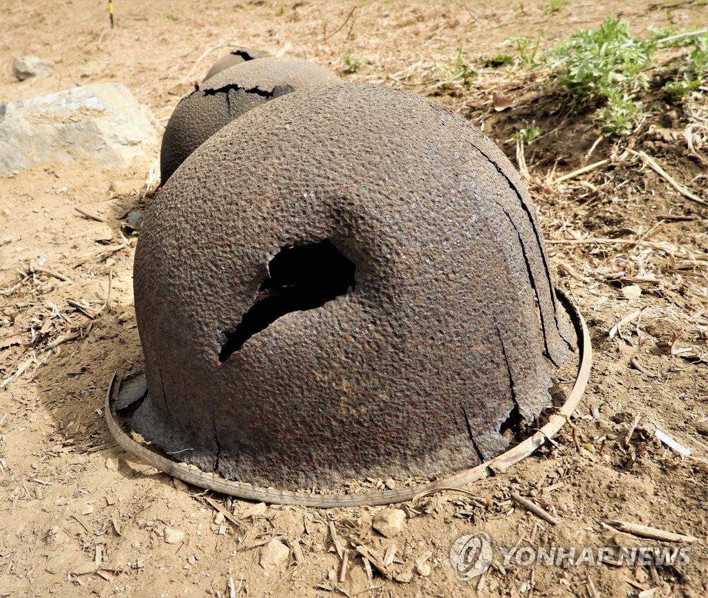 非武装地帯で133個の遺骨など発見 非武装地帯で133個の遺骨など発見