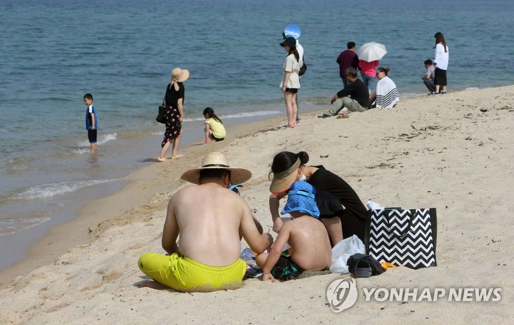 La playa de Gyeongpodae La playa de Gyeongpodae