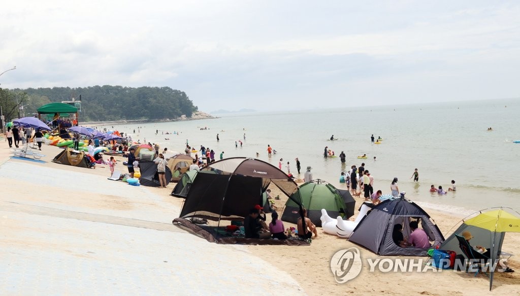 서해안 최대 대천해수욕장 개장