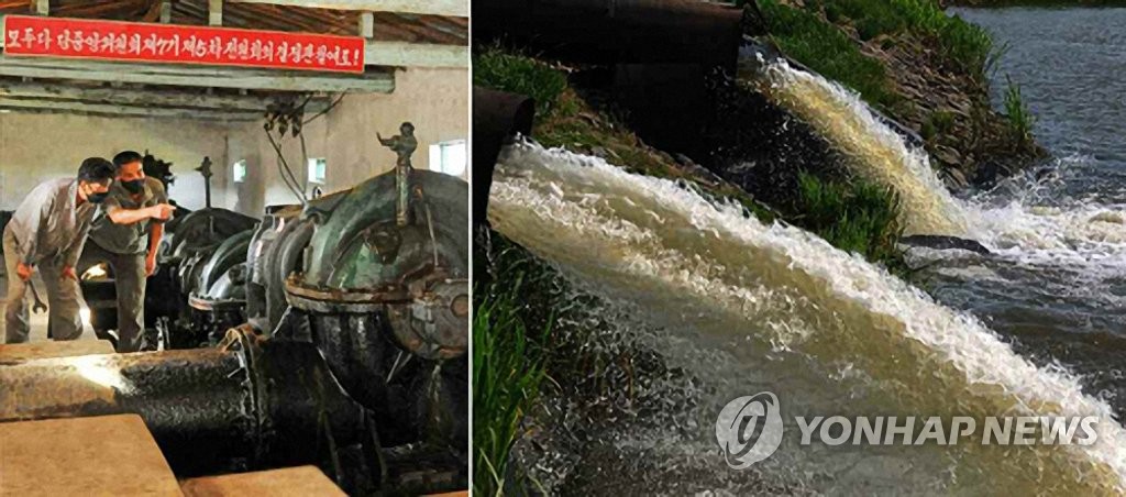 북한, 폭우 피해막기에 안간힘…저수지·배수로 정비