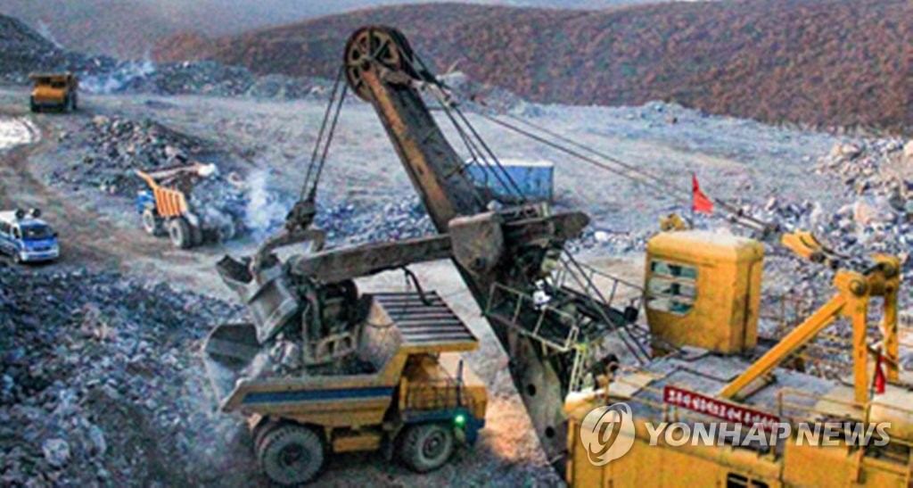 북한 '80일전투'에 올인…분주한 순천석회석광산