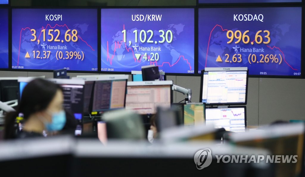 코스피·코스닥지수 소폭 상승세 출발