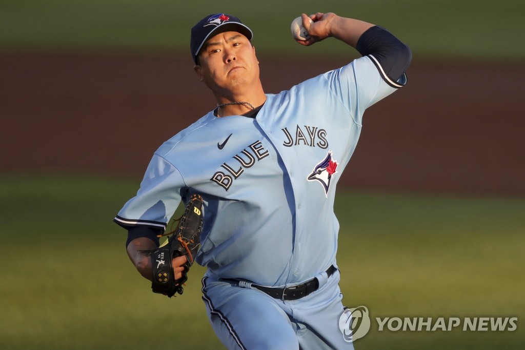 시즌 첫 승ㆍMLB 통산 60승 달성한 토론토 류현진