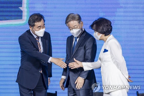 與 누적득표율…이재명 53% 이낙연 34% 추미애 10%