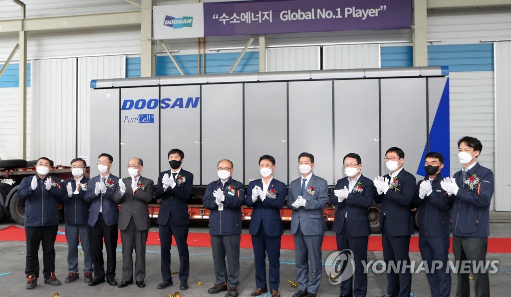 Doosan exports hydrogen fuel cells to China Doosan exports hydrogen fuel cells to China