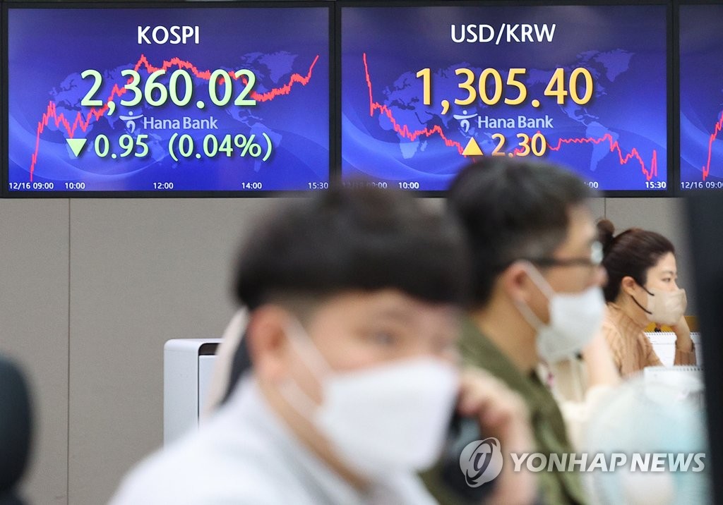 코스피 약보합세, 환율은 소폭 상승
