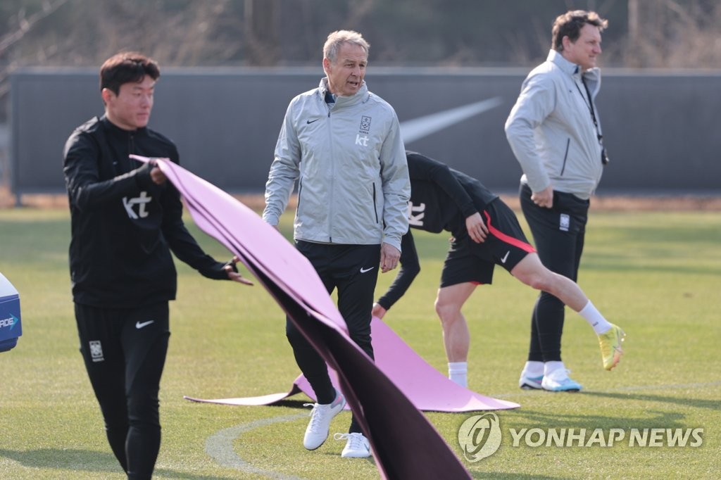 평가전 앞둔 클린스만 감독