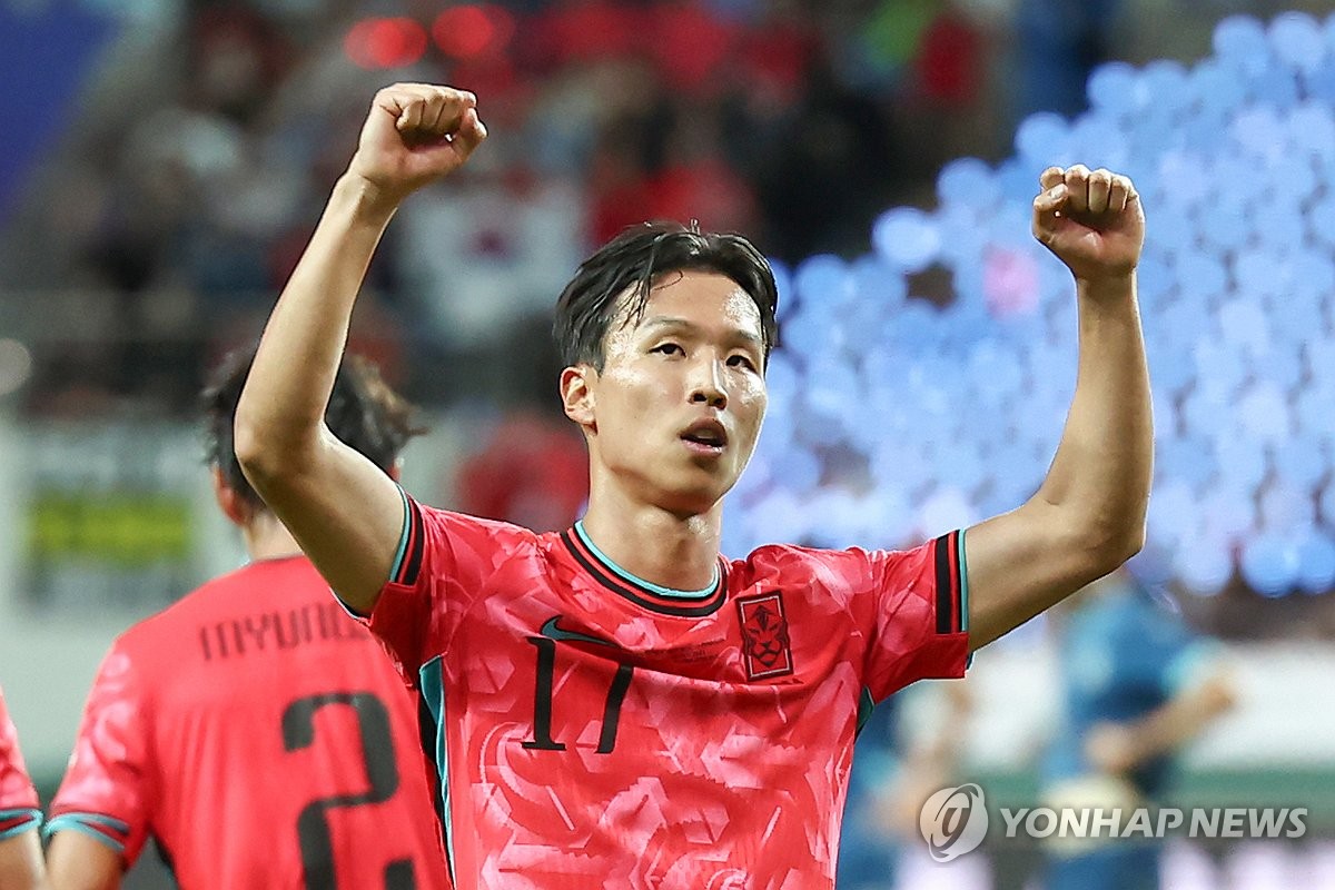 선제골의 주인공은 엄지성