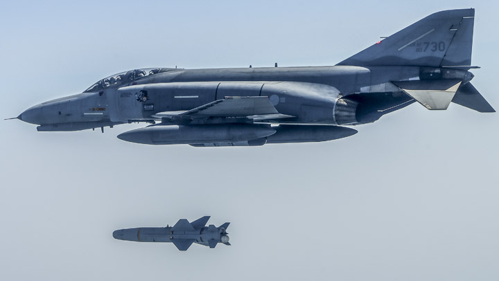 F-4E 팬텀의 마지막 실사격