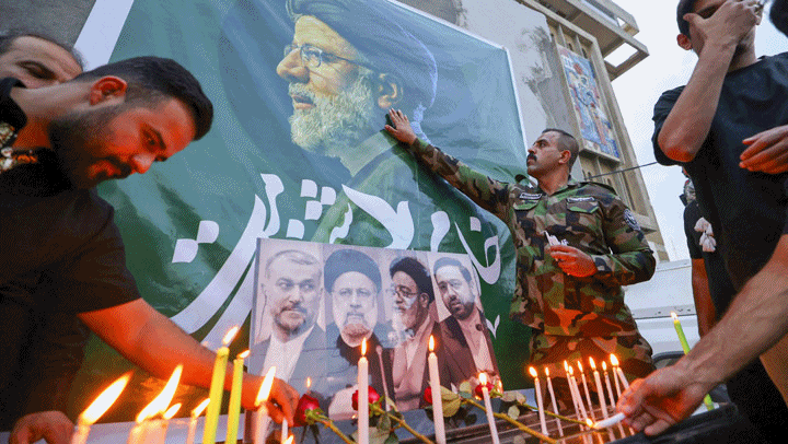 대통령 사망에 이란 충격…테헤란에 추모객 인산인해