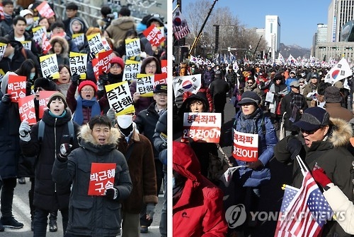 (LEAD) Protesters hold weekly rally against impeached Park - 3